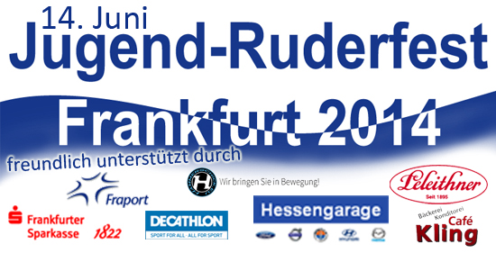 Ruderfest Plakat mit allen Sponsoren